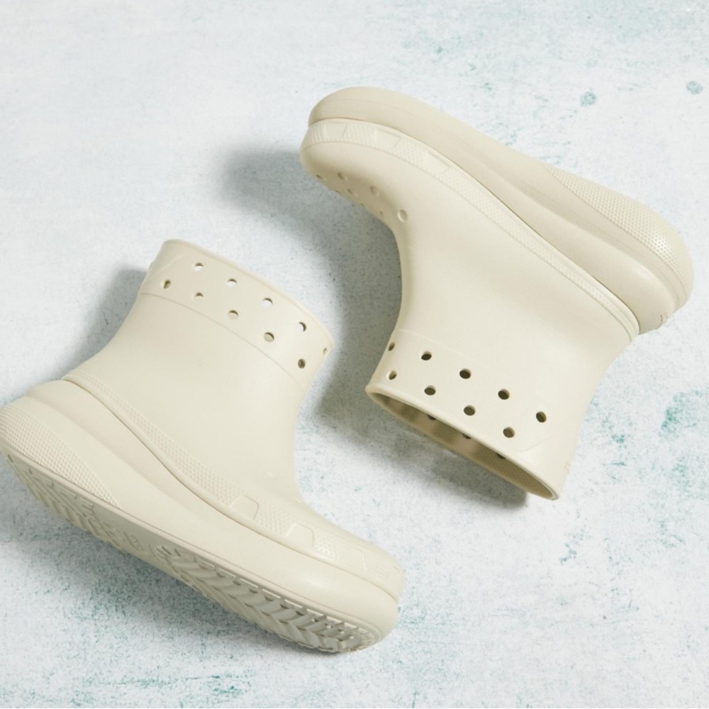 Cream Croc Boots